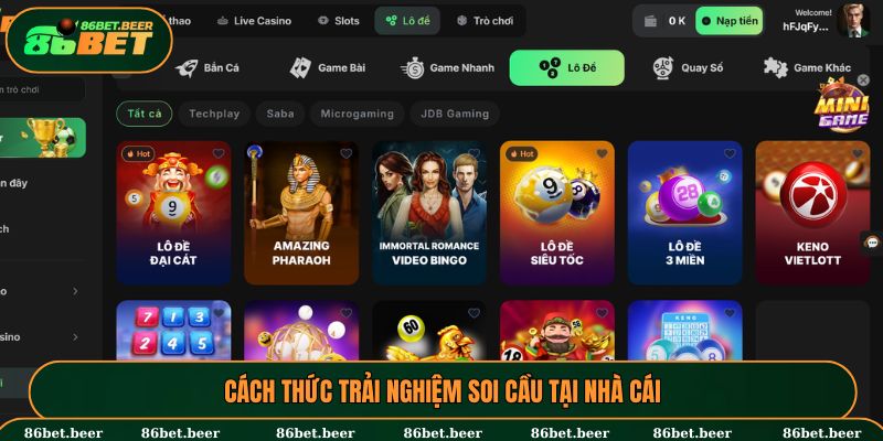 Cách thức trải nghiệm soi cầu tại nhà cái