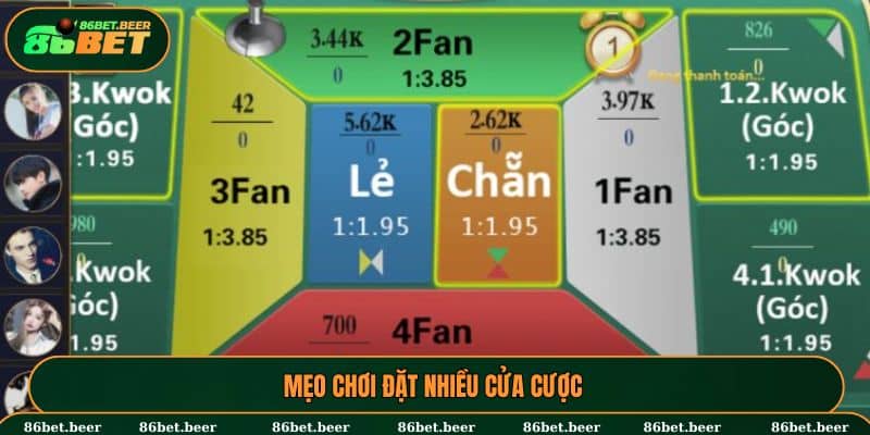 Mẹo chơi đặt nhiều cửa cược